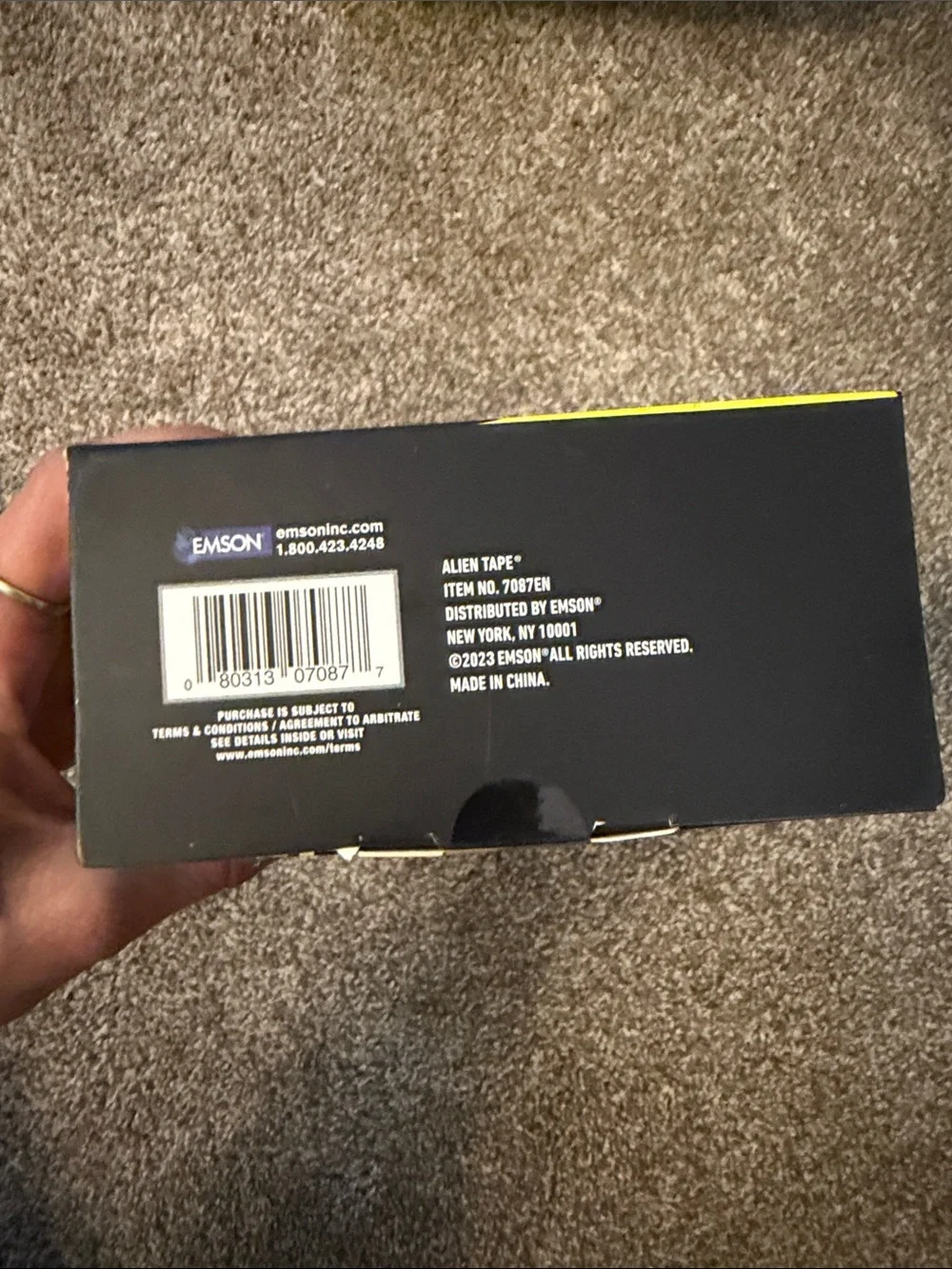 As Seen On TV Alien Tape - Black & Yellow Packaging